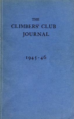 Climbers' Club 1945-46 Journal cover